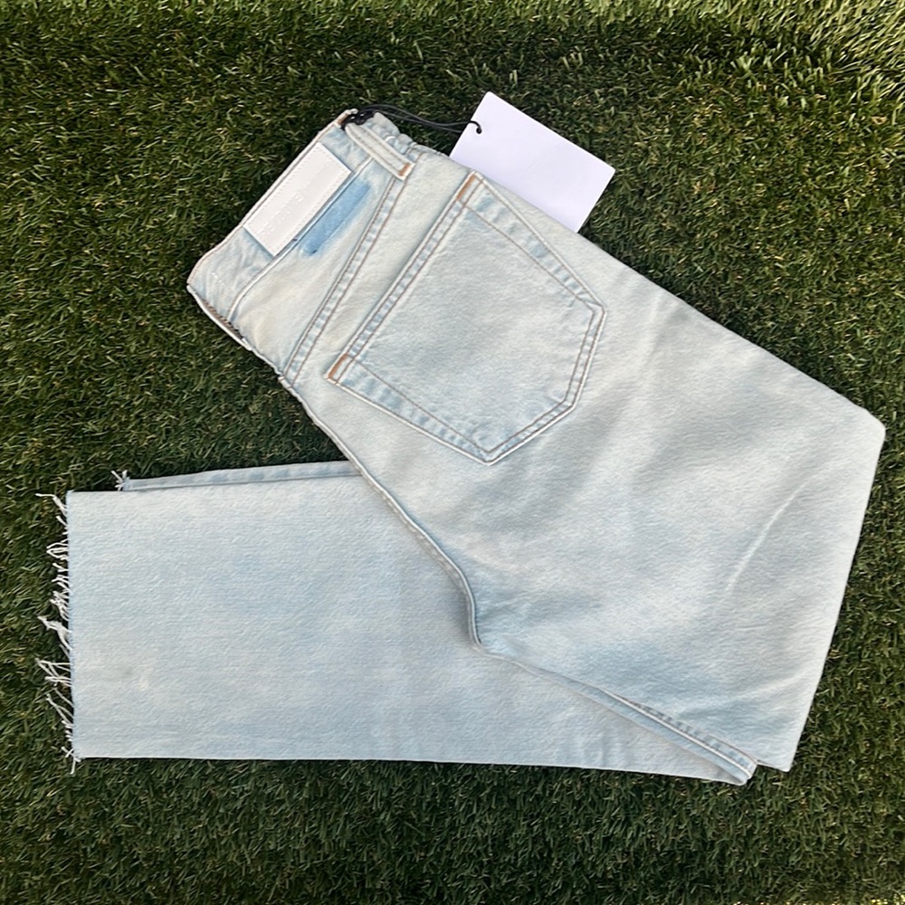 Re/Done High Rise Stovepipe with Raw Hem jeans size 25